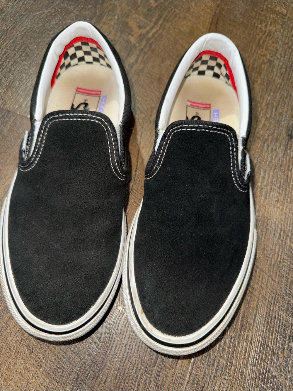 Vans Classic Slip-On Black Suede Skate Shoes
